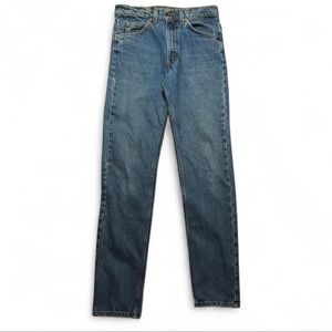 Vintage 90s Levi’s 505 Orange Tab Straight Leg Blue Jeans Size 31W